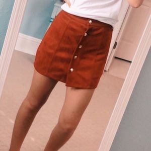 amazon red mini skirt